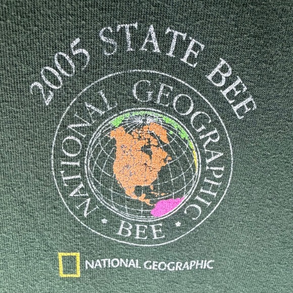 Gildan Other - Vintage Y2K 2005 National Geographic State Bee Dark Green T-Shirt Mens Large